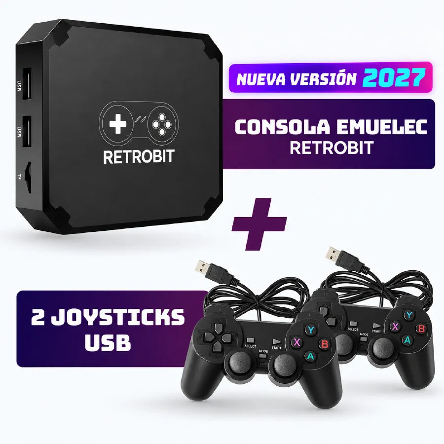 Consola Emuelec + 2 joystick usb