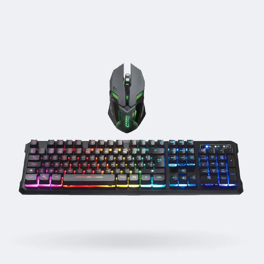 Kit Gamer Teclado + Mouse Rgb Multicolor